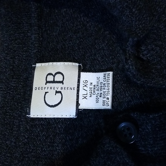 Geoffrey Beene gray long sleeve pullover sweater mens XL EUC - Picture 6 of 8